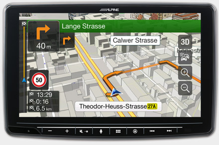 Built-in Navigation with TomTom Maps - INE-F904DC