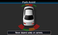 Alpine VW Interface retains visual representation of optical parking sensors